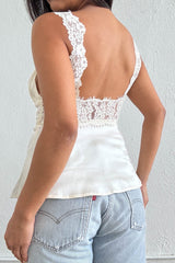 BLUSA BEIGE DE ENCAJE