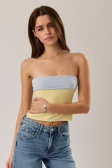 TOP STRAPLESS BICOLOR