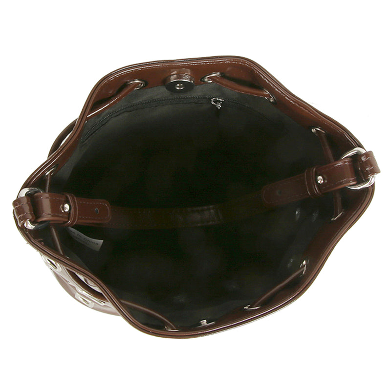 Bolso estilo bucket - doble vista