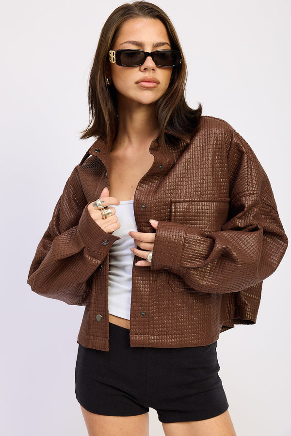 BROWN SNAKE JACKET