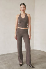 SET HALTER DE PUNTO TEXTURIZADO