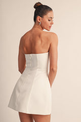 VESTIDO MINI STRAPLESS