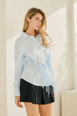 CAMISA OVERZISE DETALLE CINTURA