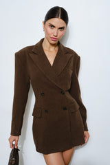 BAZER/VESTIDO CHOCOLATE