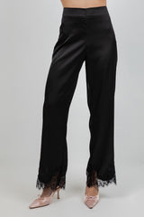 PANTALON ELEGANTE SATIN&ENCAJE