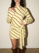VESTIDO AMARILLO CON RAYAS