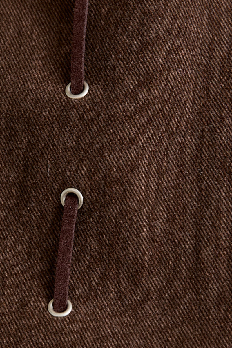 CHALECO VAQUERO CAFÉ