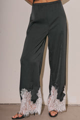 PANTALON SATIN DE ENCAJE