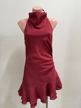 VESTIDO ROJO HALTER