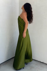 VESTIDO LARGO SATINADO