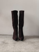 BOTAS CHOCOLATE DE GAMUZA