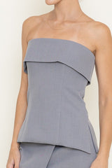 BLUSA GRIS STRAPPLE