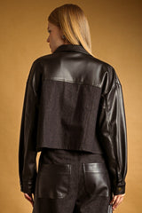 JACKET VINIPIEL TEXTURIZADA