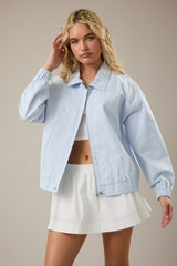 BOMBER JACKET BABY BLUE