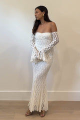 VESTIDO CREAM DE ENCAJE