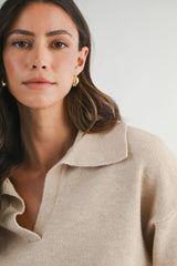 SUETER DE PUNTO CORTO CUELLO V