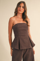SET STRAPLESS DENIM