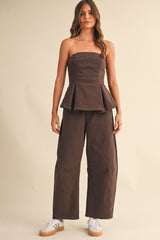 SET STRAPLESS DENIM