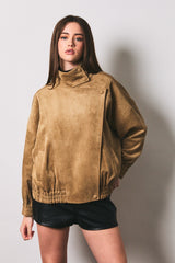 JACKET BOMBER DE GAMUZA