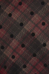VESTIDO MINI CUADROS Y POLKA