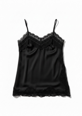 BLUSA SATIN DE ENCAJE CORTE RECTO