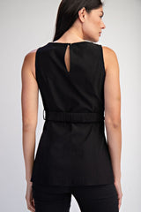 BLUSA CON CINTO CERRADA