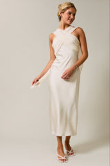 VESTIDO SATIN CON DETALLE AJUSTABLE
