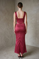SET SATIN CORSET Y FALDA RUBY