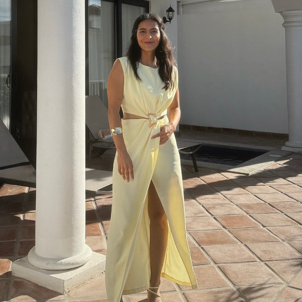 VESTIDO ARGOLLA DORADA