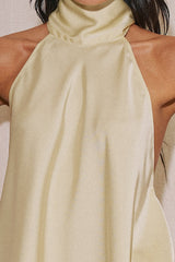 BLUSA HALTER SATIN