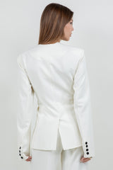 BLAZER BLANCO BOTONES NEGROS