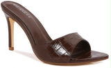 ZAPATILLA ABIERTA TEXTURIZADA