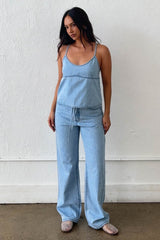 SET DENIM TOP Y PANTALON