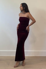 VESTIDO TERCIOPELO STRAPPLES