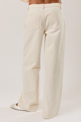 JEANS BEIGE POLKA