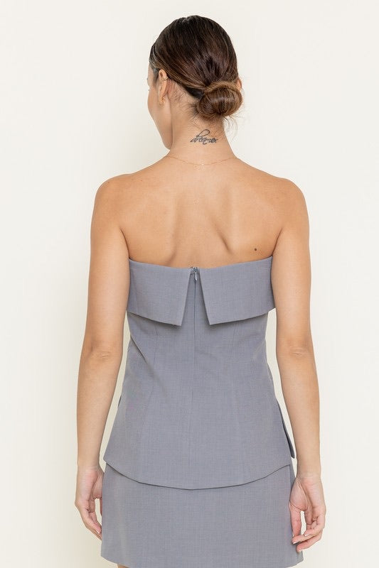 BLUSA GRIS STRAPPLE