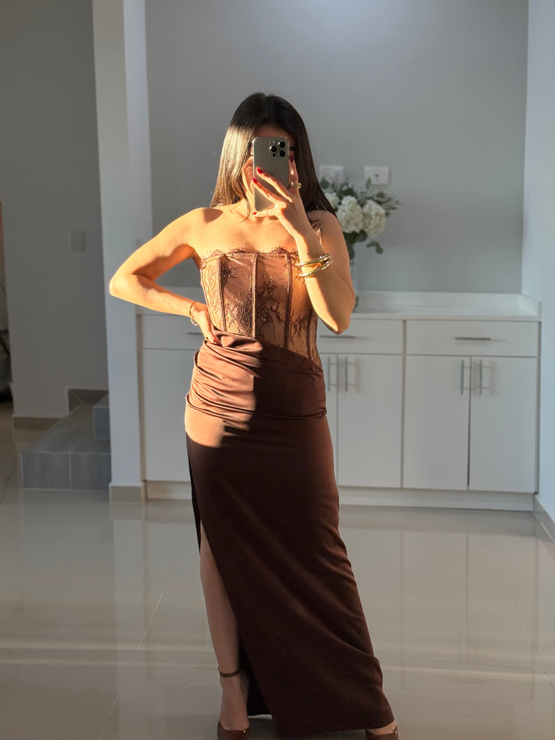 VESTIDO CORSET ENCAJE