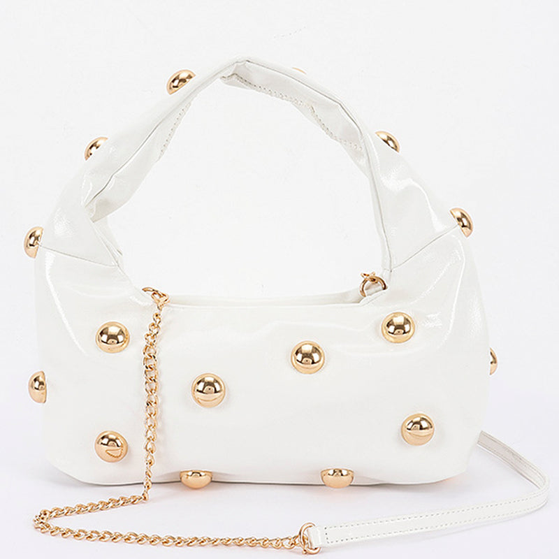 BOLSA BLANCA/DORADO