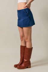 FALDA MINI DENIM NAVY