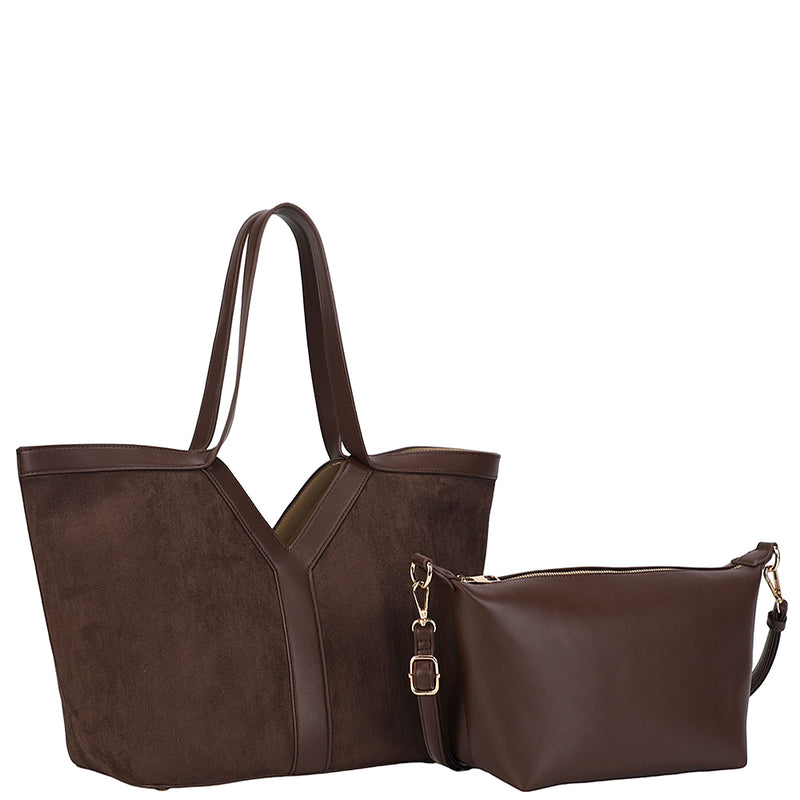 Bolso tote suede2 en 1