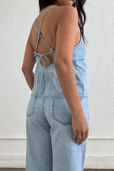 SET DENIM TOP Y PANTALON