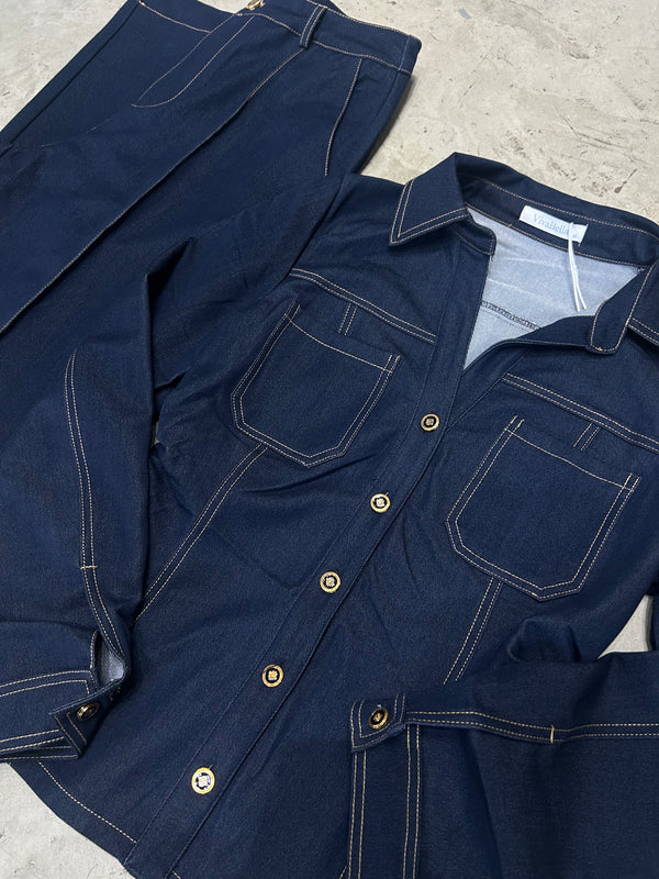 SET DENIM MANGA LARGA