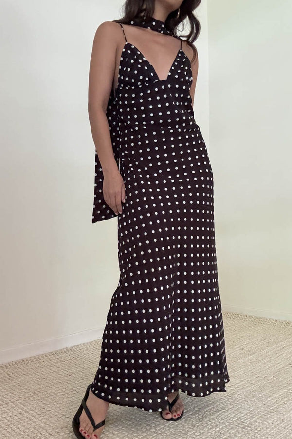 VESTIDO NEGRO POLKA