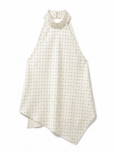 BLUSA HALTER POLKA SATIN