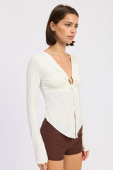 BLUSA BLANCA CHIC PERLA
