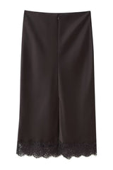 SET SATIN CHOCOLATE CON ENCAJE
