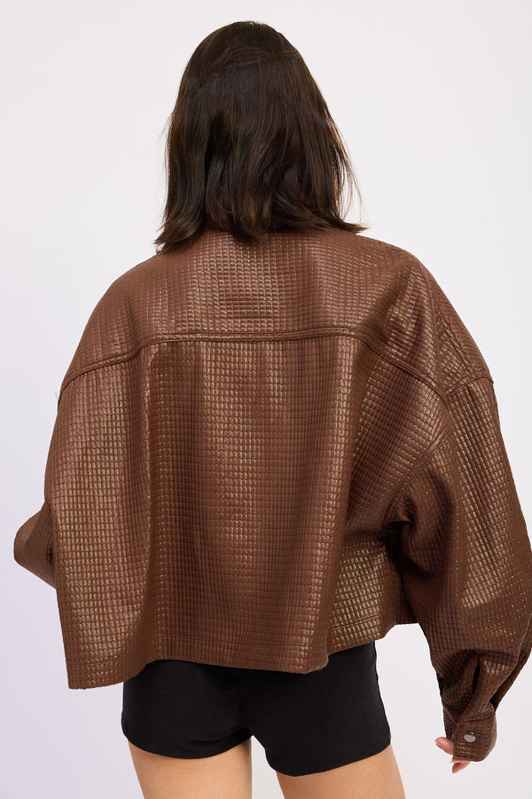 BROWN SNAKE JACKET