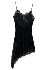 VESTIDO NEGRO TERCIOPELO&ENCAJE