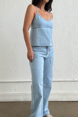 SET DENIM TOP Y PANTALON