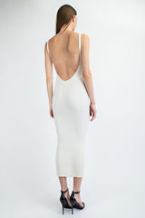 VESTIDO BLANCO CON ESCOTE